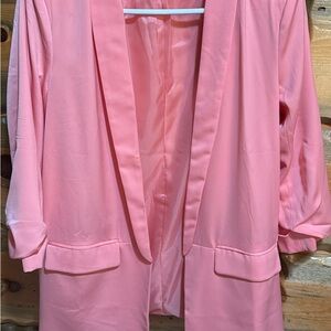 Women's Pink Satin Robe